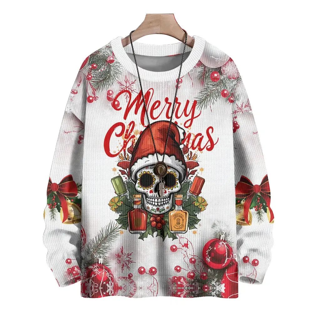 Skull Santa Christmas Sweatshirt sold by Eleven Oasis