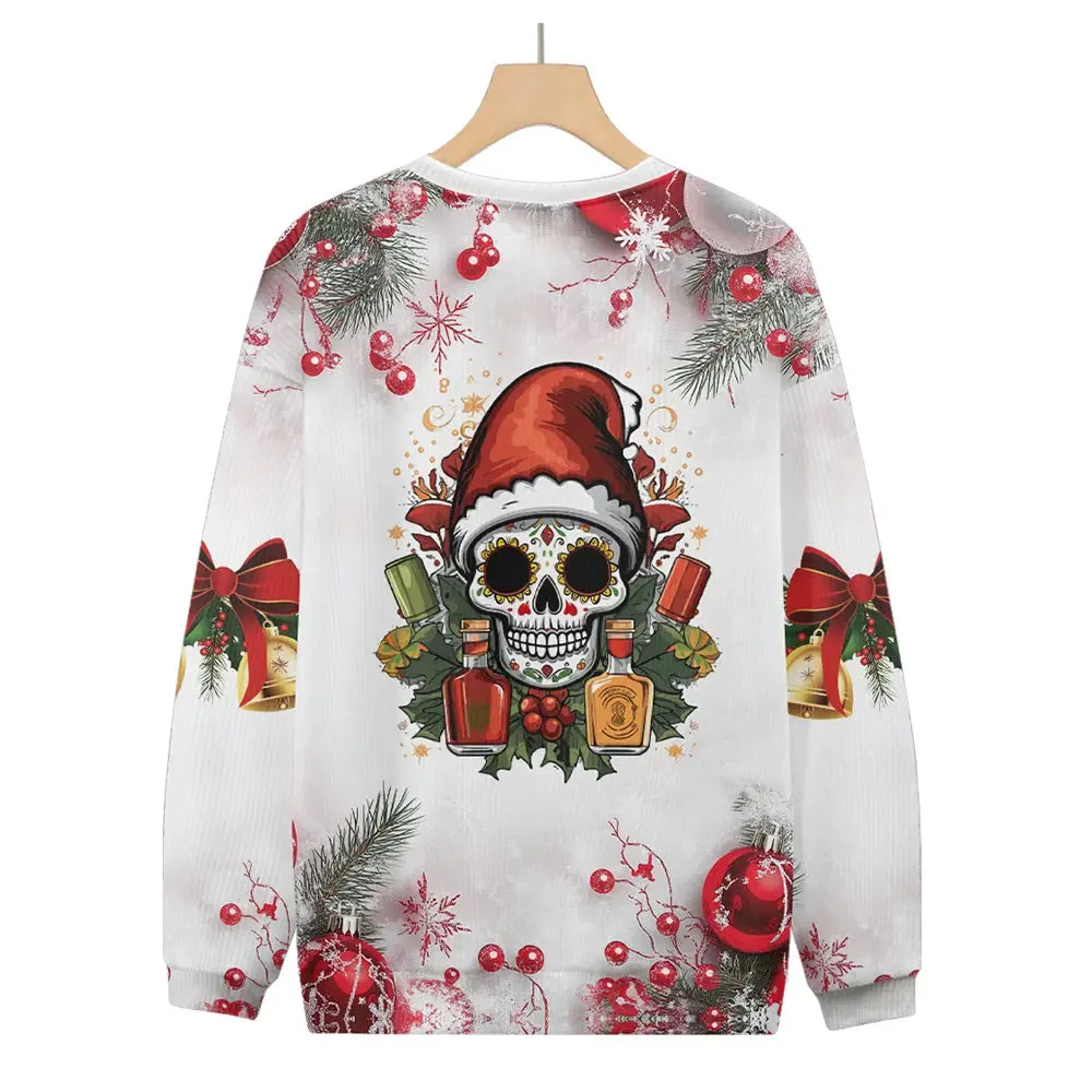 Skull Santa Christmas Sweatshirt sold by Eleven Oasis product image thumbnail 2