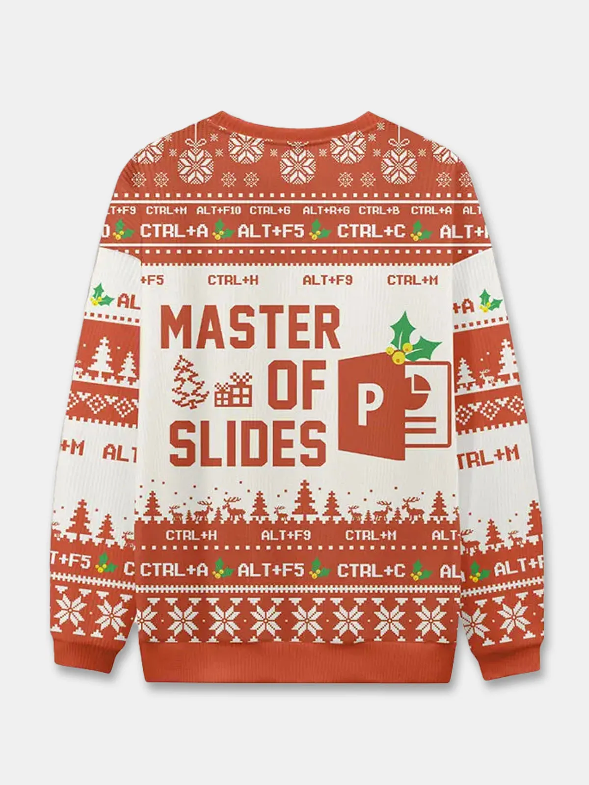Ugly Christmas Sweater Microsoft Office Humor Sweatshirt sold by Eleven Oasis product image thumbnail 2