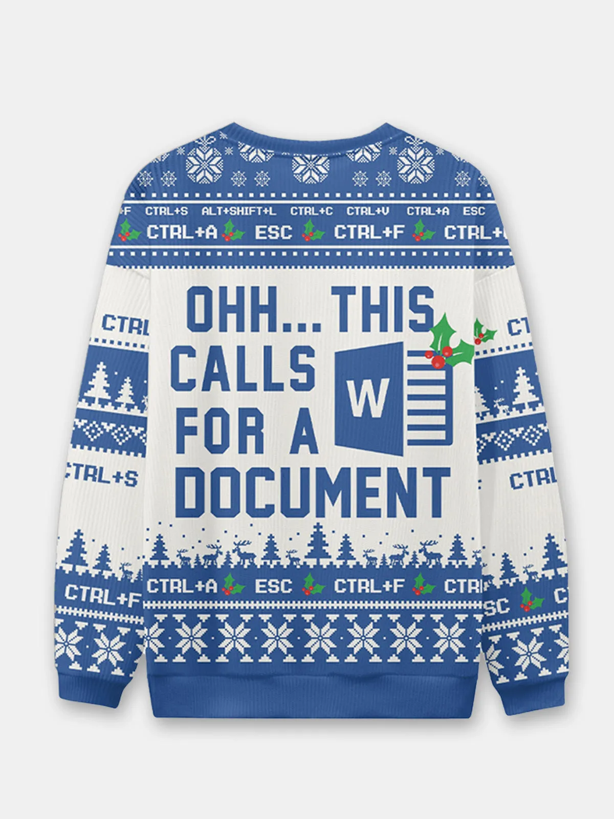 Ugly Christmas Sweater Spreadsheet Excel Spreadsheet Sweatshirt sold by Eleven Oasis product image thumbnail 4