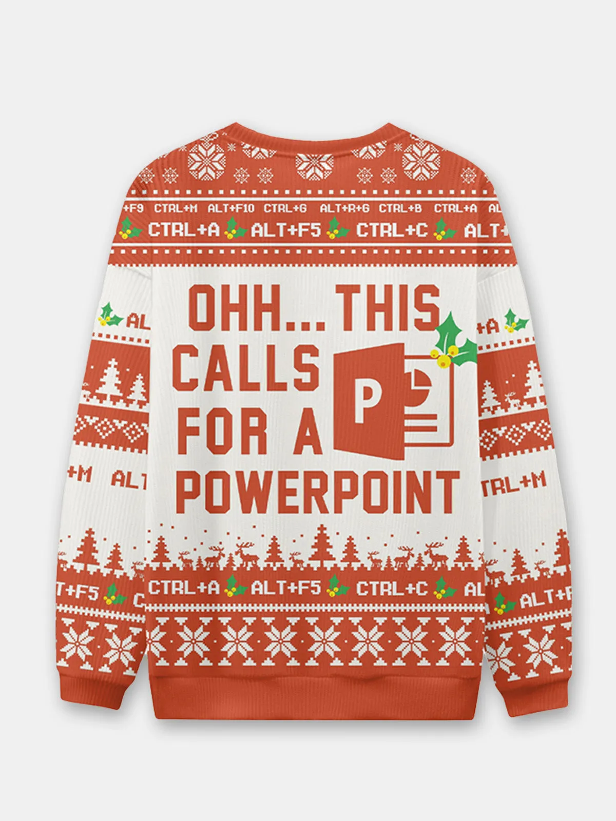 Ugly Christmas Sweater Spreadsheet Excel Spreadsheet Sweatshirt sold by Eleven Oasis product image thumbnail 2