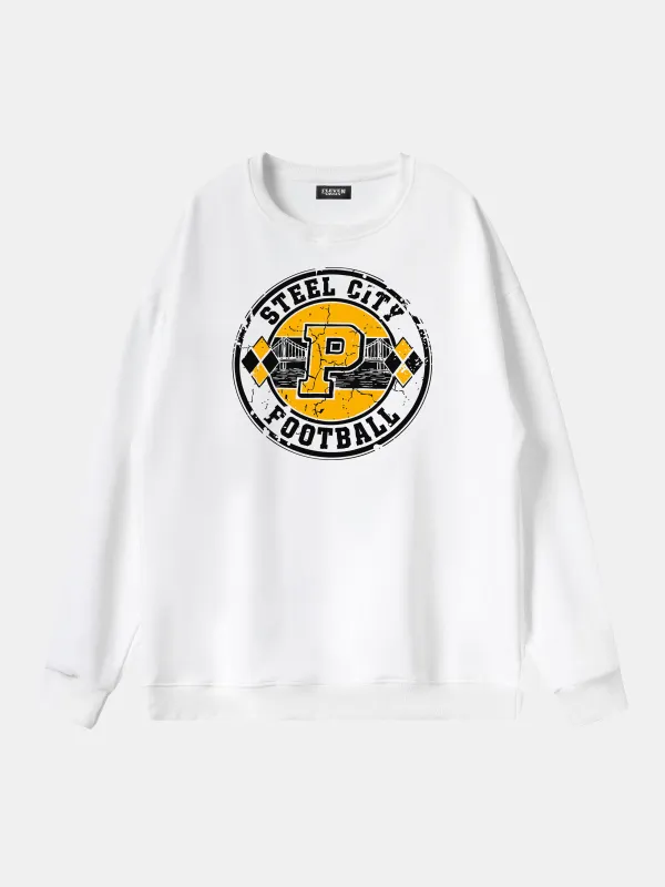 Steel City Football Graphic Sweatshirt sold by Eleven Oasis