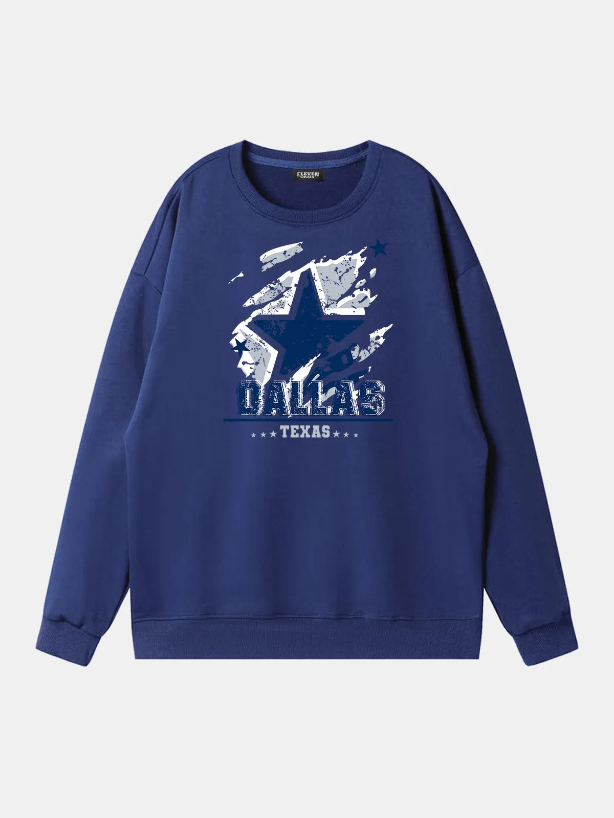 Dallas Texas Football Star Graphic Sweatshirt sold by Eleven Oasis product image thumbnail 4