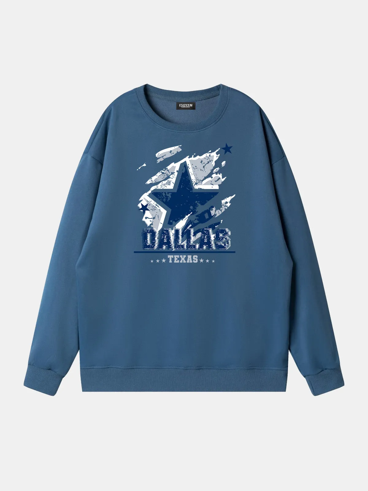 Dallas Texas Football Star Graphic Sweatshirt sold by Eleven Oasis product image thumbnail 3