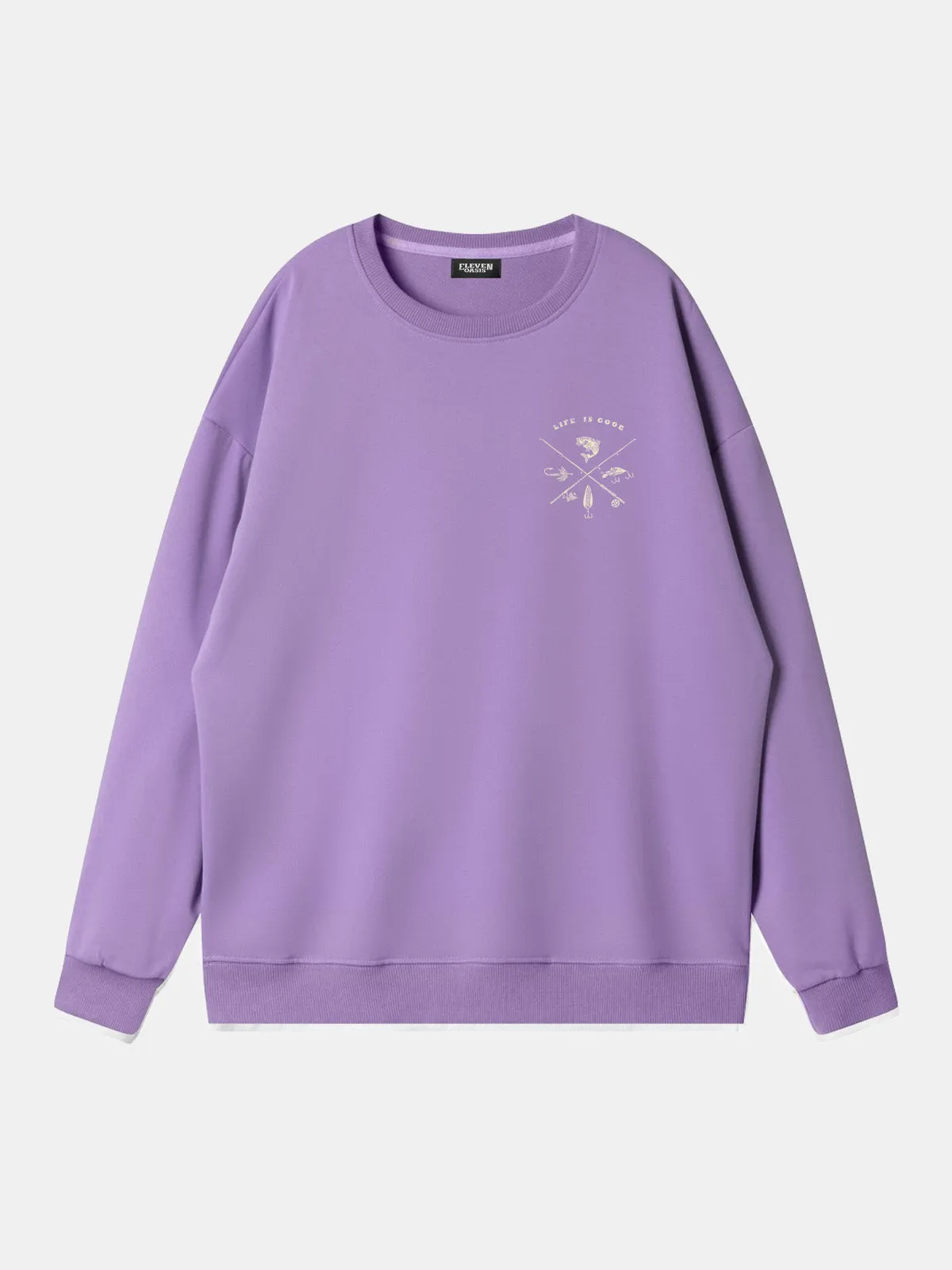 Life Is Good Fishing Crest Sweatshirt sold by Eleven Oasis product image thumbnail 4