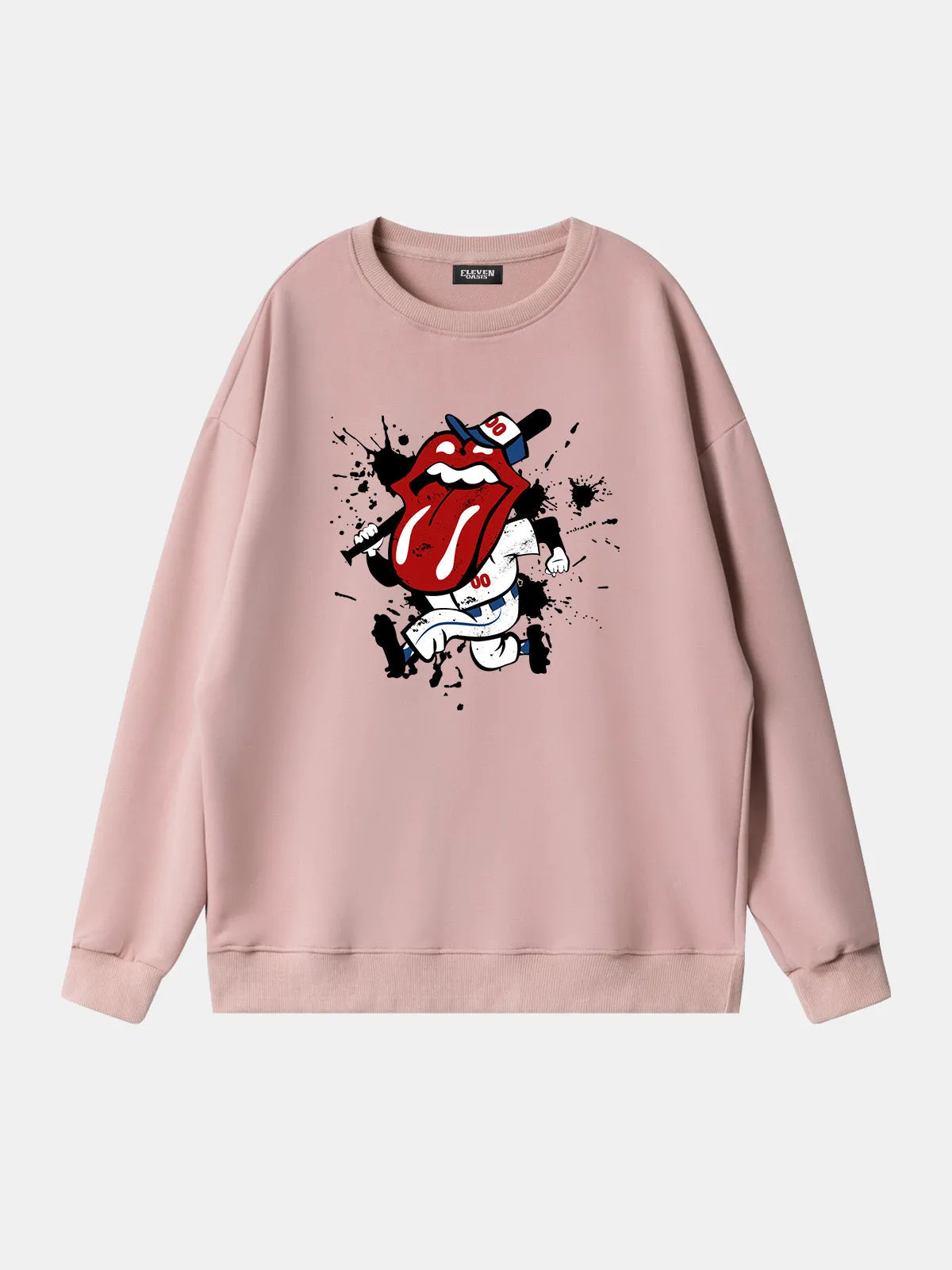 Rolling Stones Baseball Player Graphic Sweatshirt sold by Eleven Oasis product image thumbnail 4