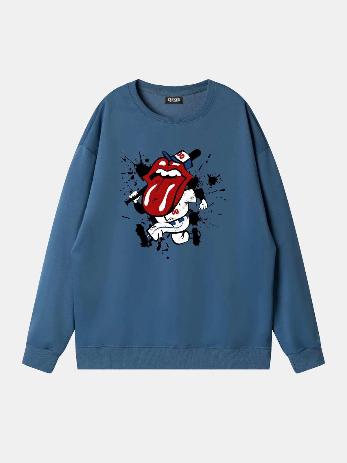 Rolling Stones Baseball Player Graphic Sweatshirt sold by Eleven Oasis product image thumbnail 5