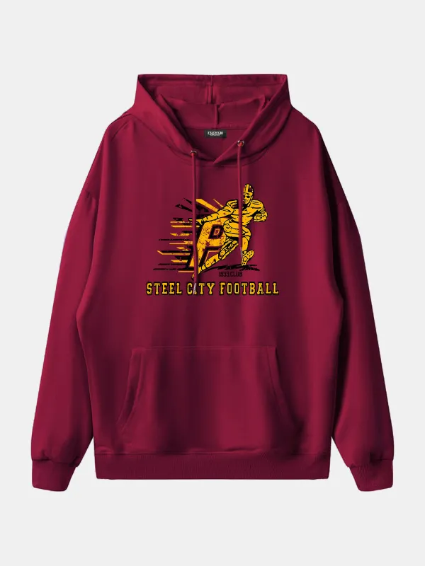 Steel City Football Player Graphic Hoodie sold by Eleven Oasis