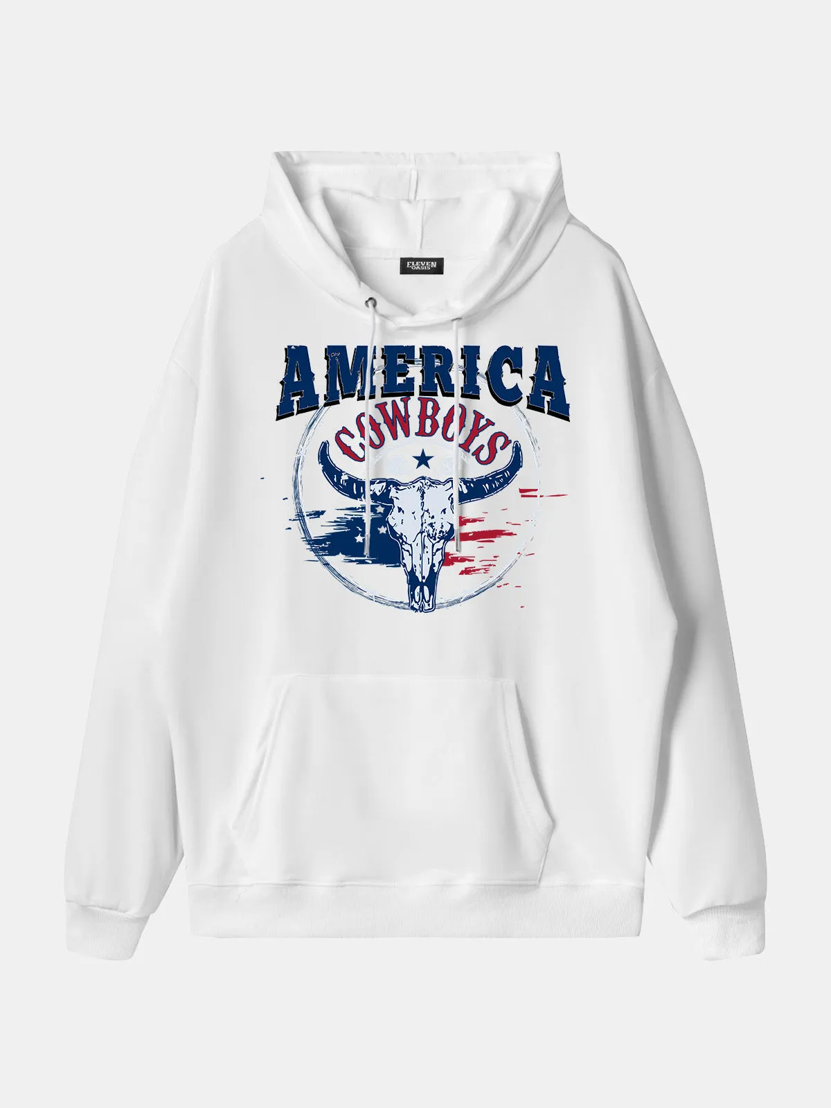 America Cowboys Skull Graphic Hoodie sold by Eleven Oasis product image thumbnail 4