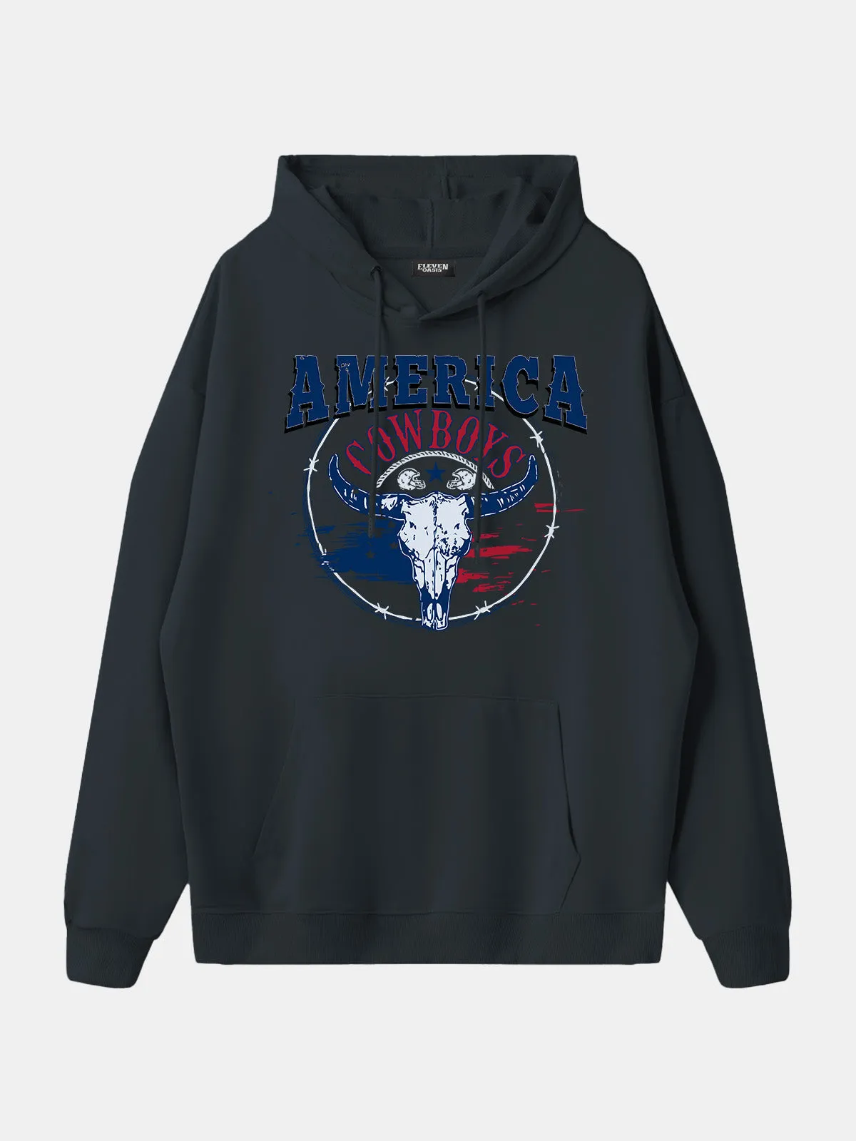 America Cowboys Skull Graphic Hoodie sold by Eleven Oasis product image thumbnail 5