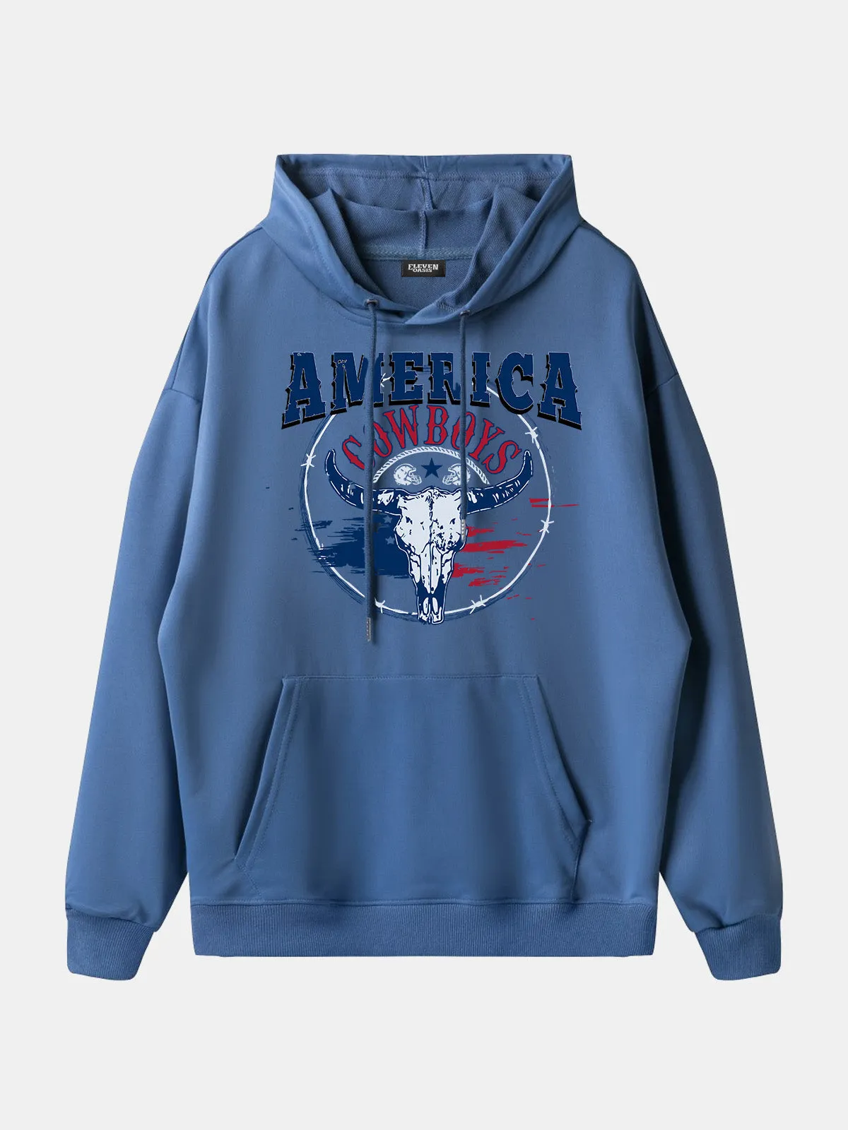 America Cowboys Skull Graphic Hoodie sold by Eleven Oasis product image thumbnail 2