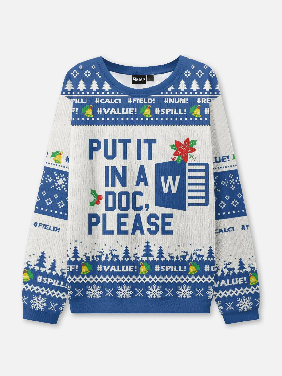 Put It in a Doc Ugly Christmas Sweatshirt sold by Eleven Oasis