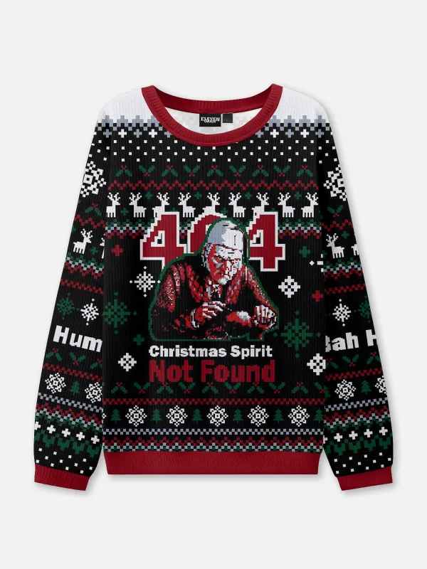 404 Christmas Spirit Not Found Ugly Christmas Sweater sold by Eleven Oasis