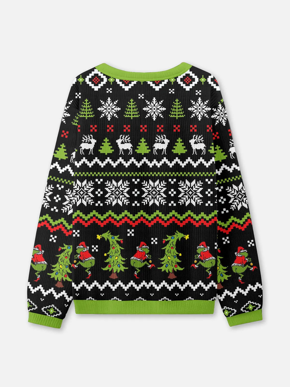 Merry F*ing Christmas Grinch Ugly Christmas Sweatshirt sold by Eleven Oasis product image thumbnail 2