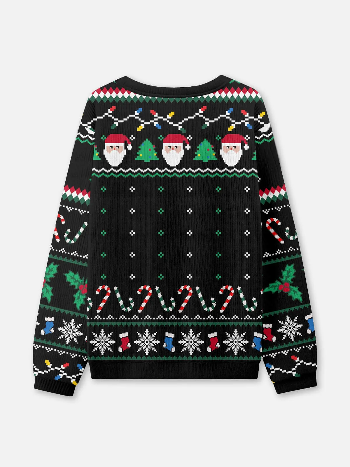 Powered by Coffee & Candy Canes Ugly Christmas Sweatshirt sold by Eleven Oasis product image thumbnail 2
