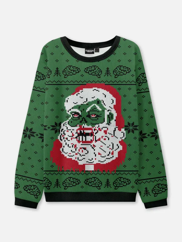 Zombie Santa Ugly Christmas Sweater sold by Eleven Oasis
