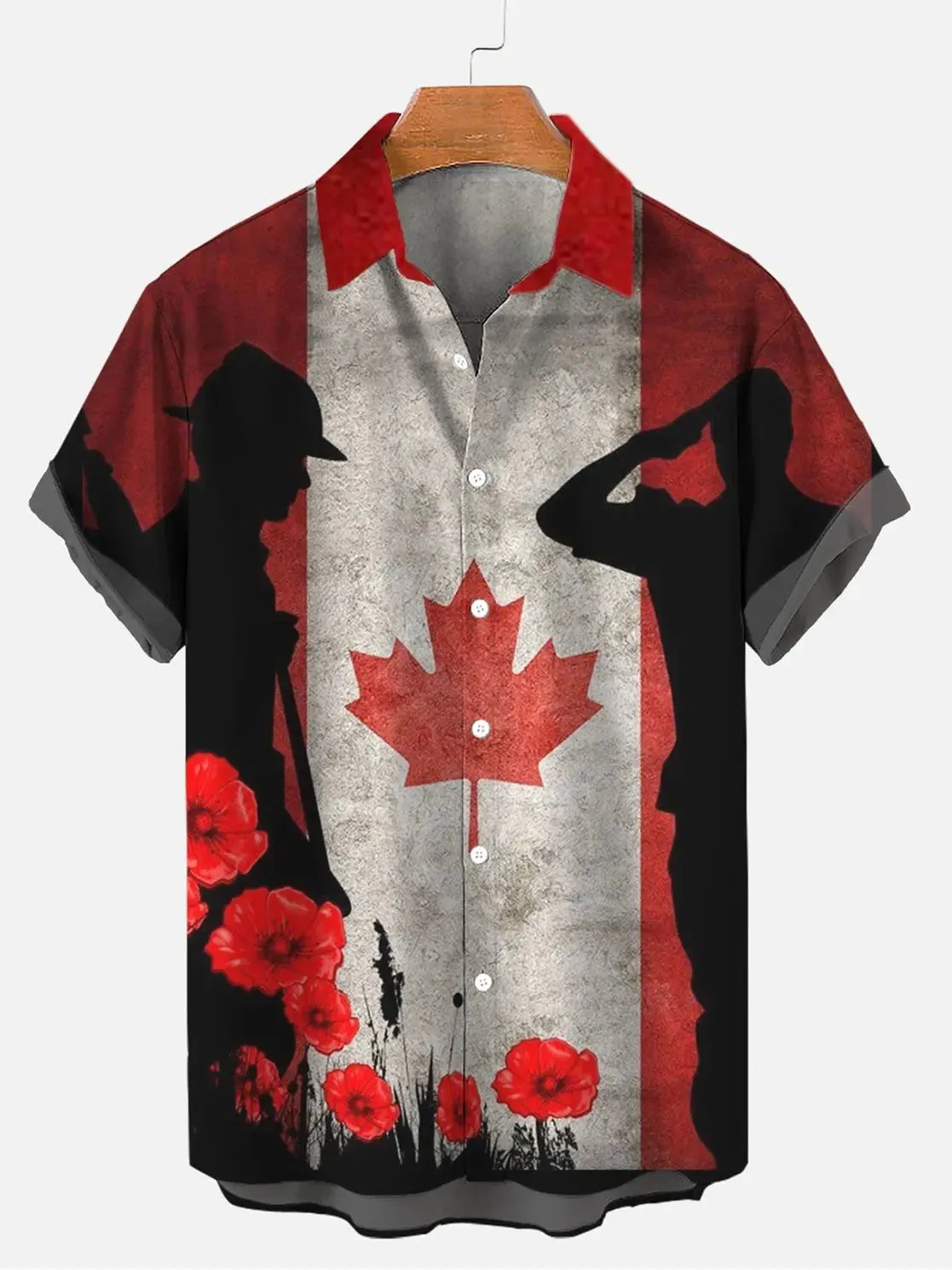 Flower Men's Short Sleeve Shirt sold by Eleven Oasis