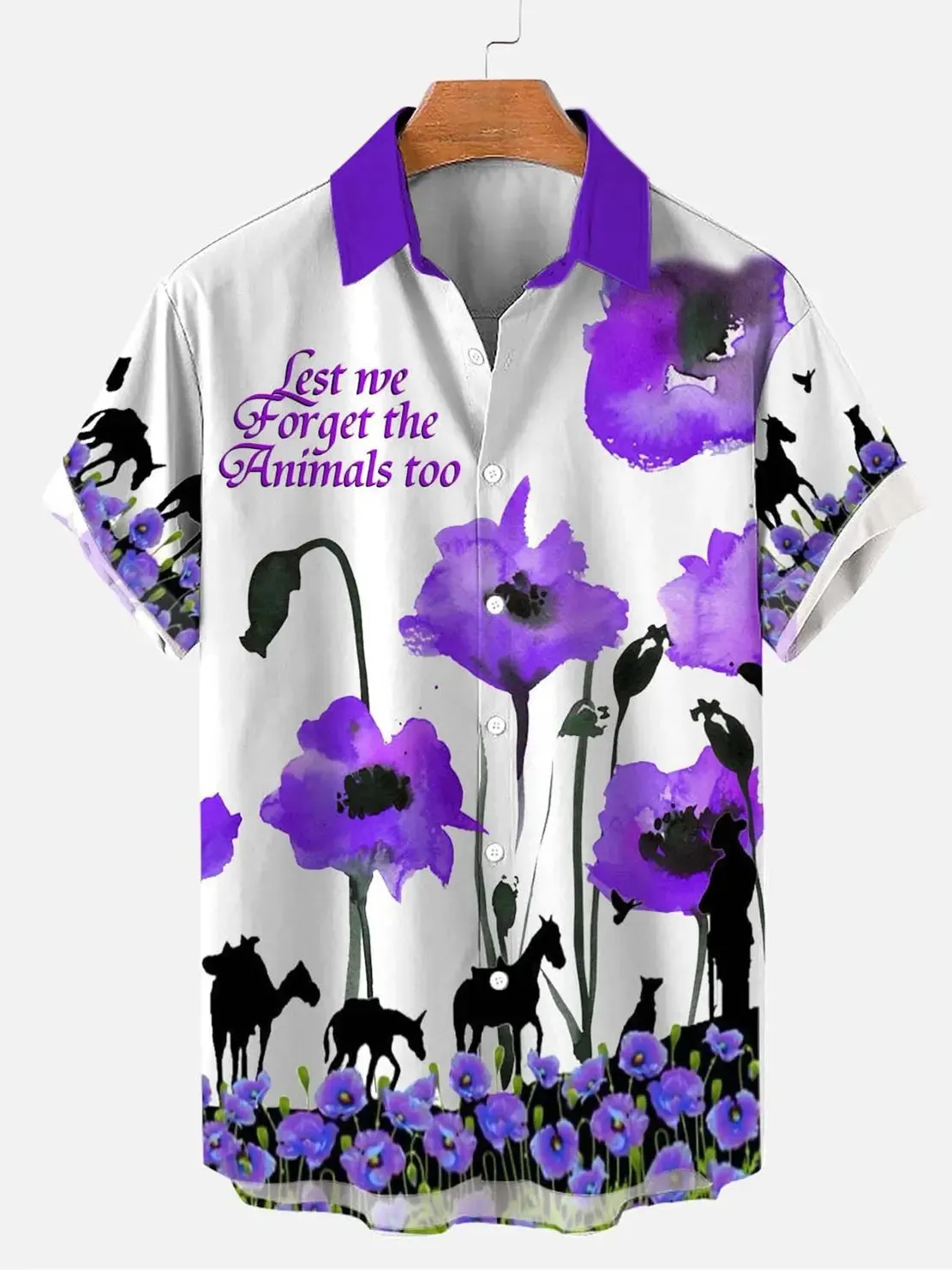 Flower Men's Short Sleeve Shirt sold by Eleven Oasis