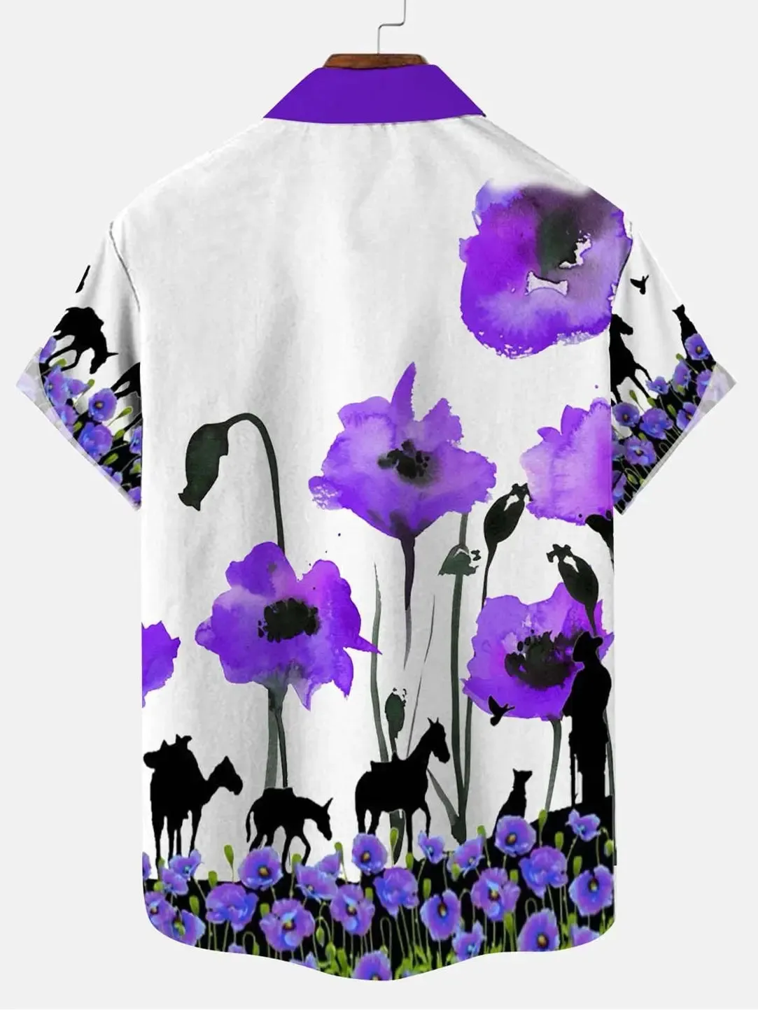 Flower Men's Short Sleeve Shirt sold by Eleven Oasis product image thumbnail 2