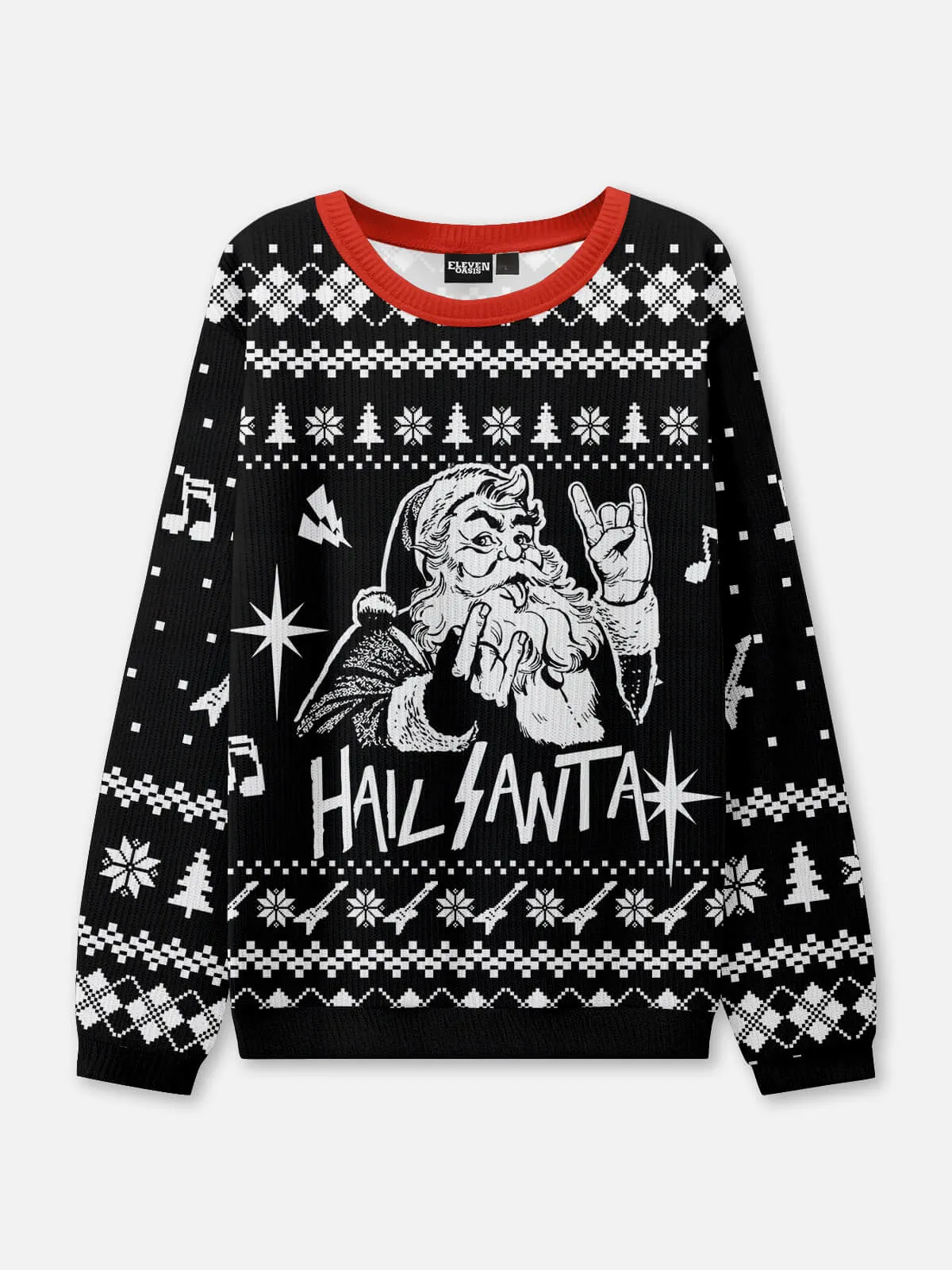 Hail Santa Ugly Christmas Sweater sold by Eleven Oasis product image thumbnail 2