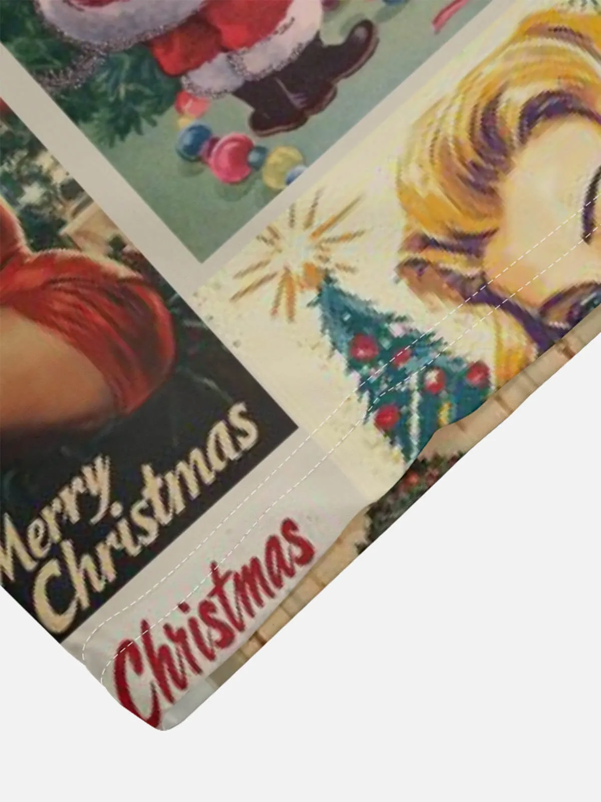 Tall Men's Vintage Pin-Up Merry Christmas Short Sleeve Shirt sold by Eleven Oasis product image thumbnail 3