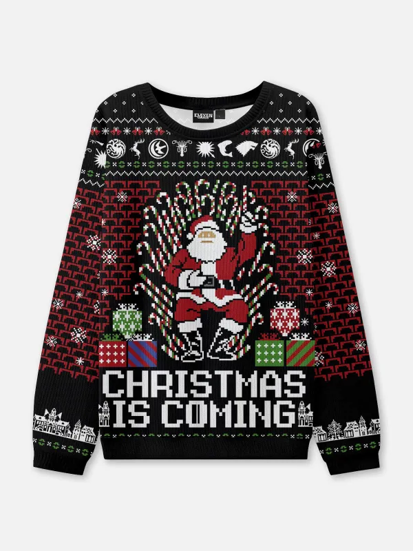 Christmas Is Coming Ugly Christmas Sweater sold by Eleven Oasis