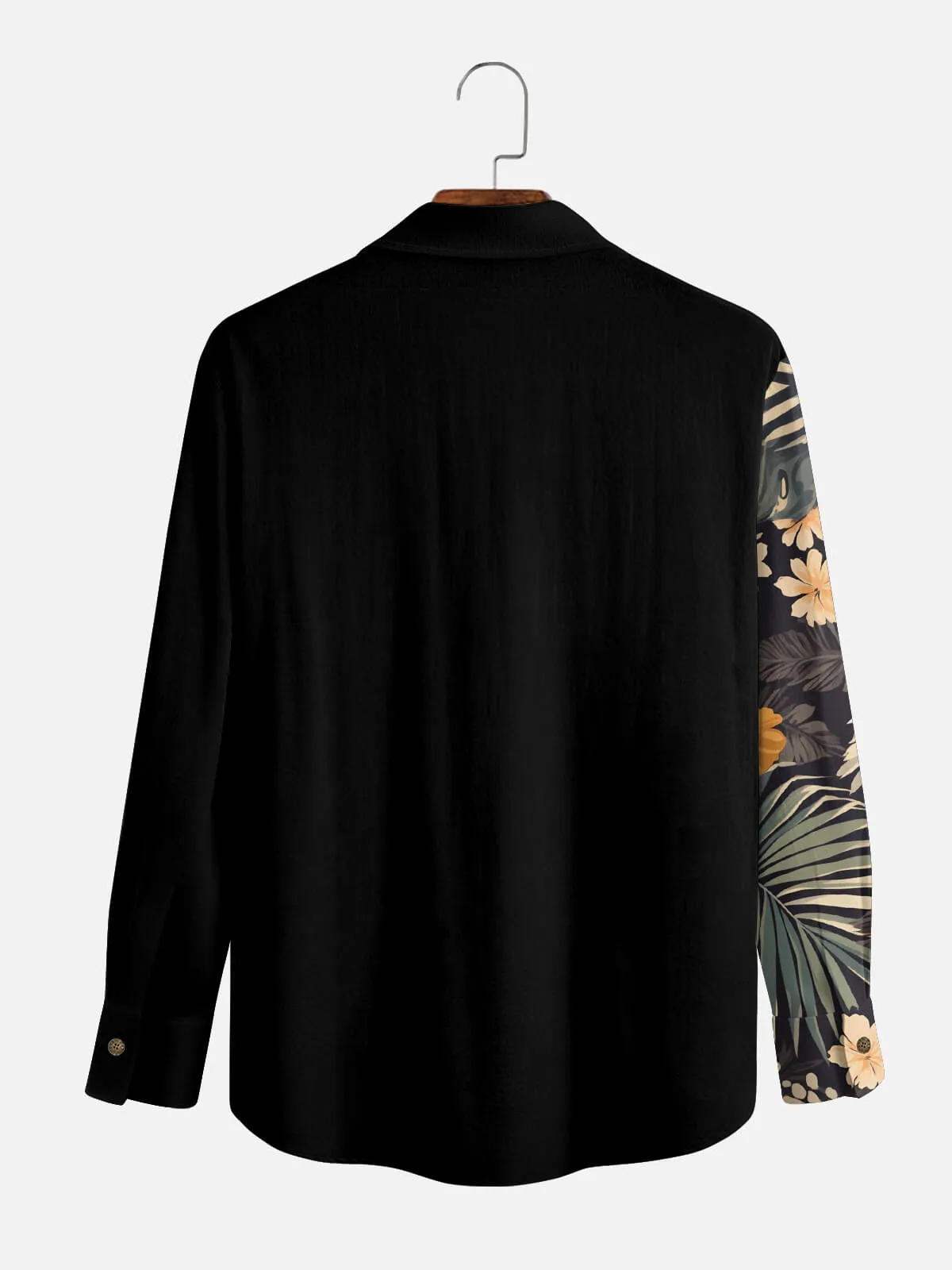 Men's Split Floral Paradise Long Sleeve Shirt sold by Eleven Oasis product image thumbnail 3
