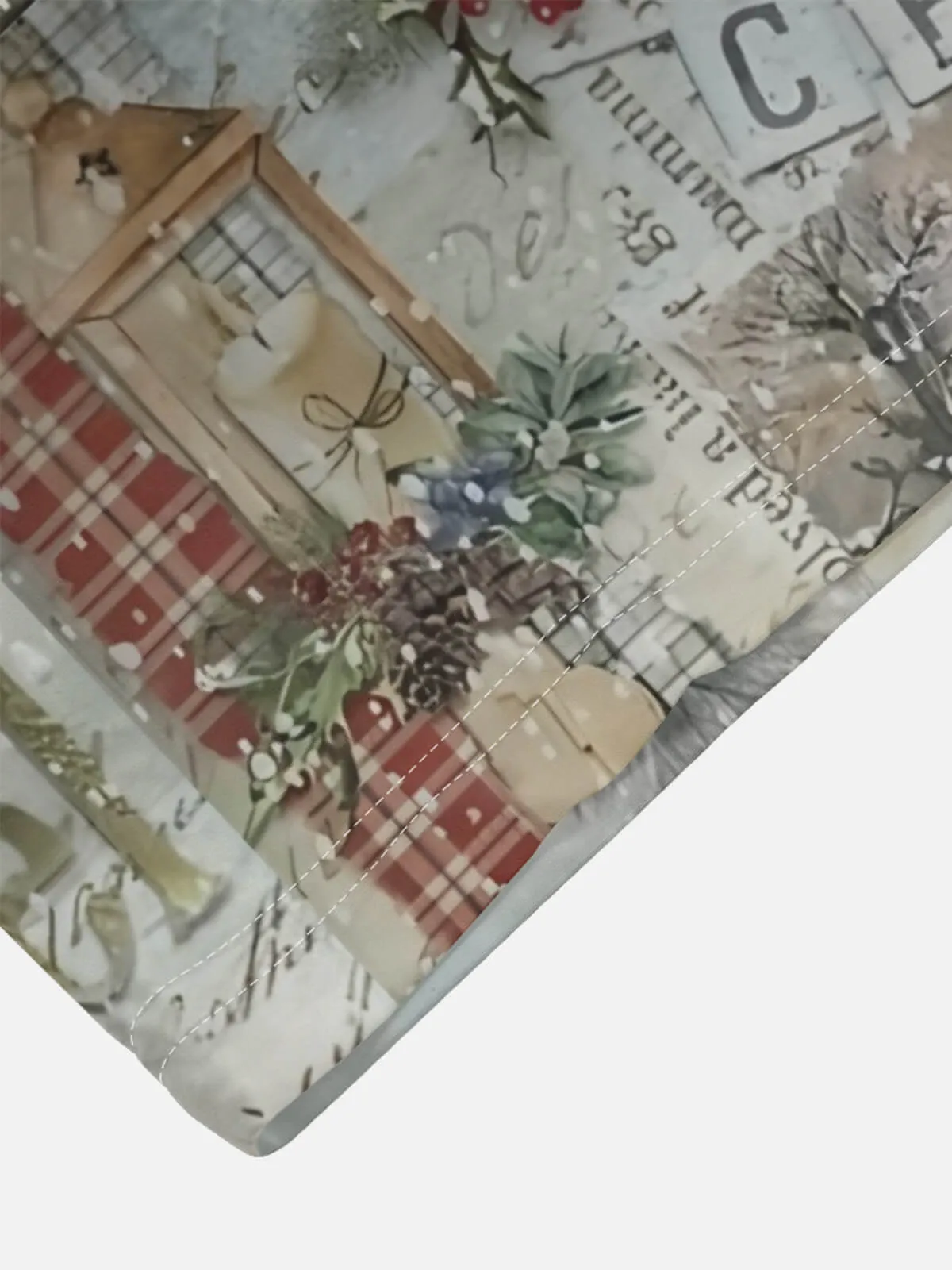 Tall Men's Vintage Christmas Postcards Short Sleeve Shirt sold by Eleven Oasis product image thumbnail 4