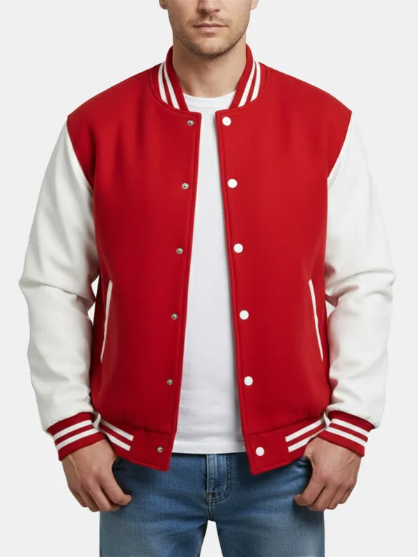 Men's Classic Colorblock Varsity Jacket sold by Eleven Oasis