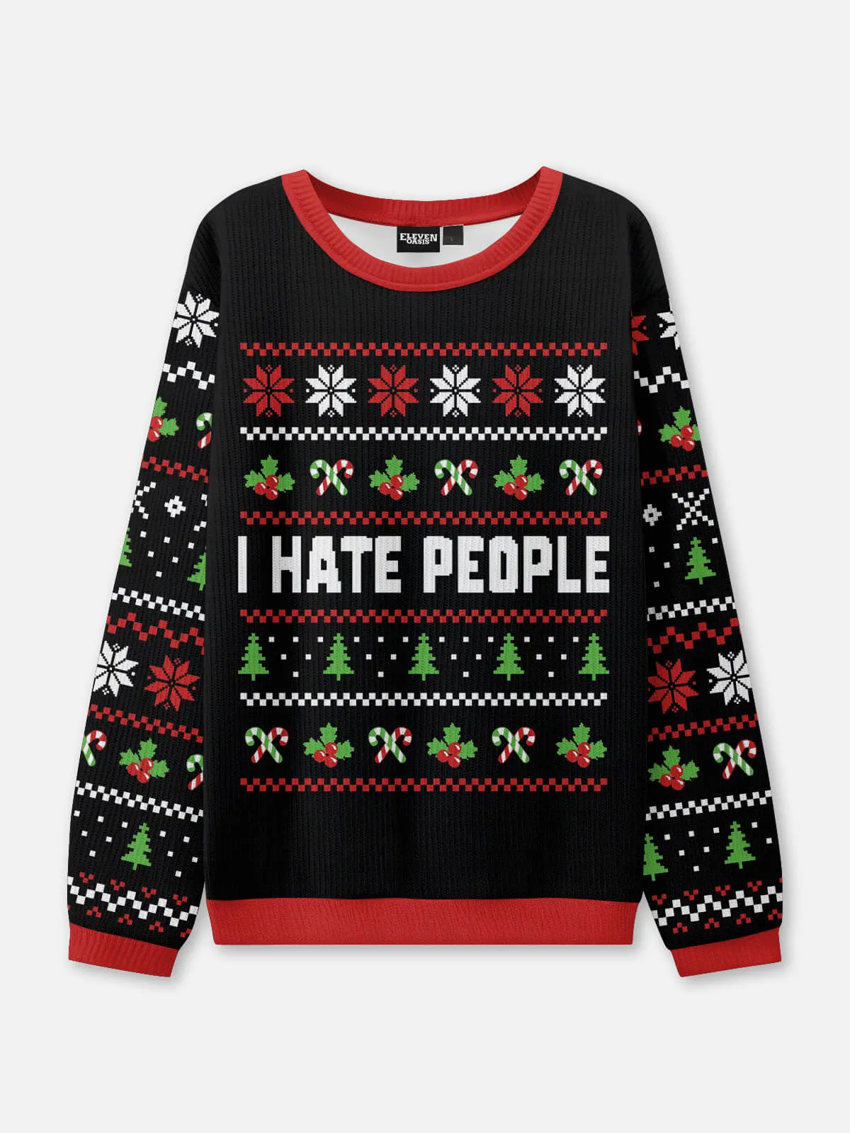 I Hate People Ugly Christmas Sweater sold by Eleven Oasis