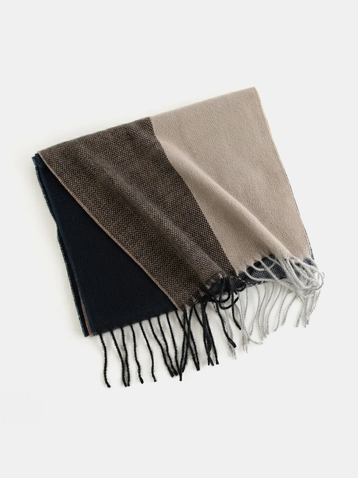 Classic Check Knit Winter Scarf sold by Eleven Oasis product image thumbnail 3