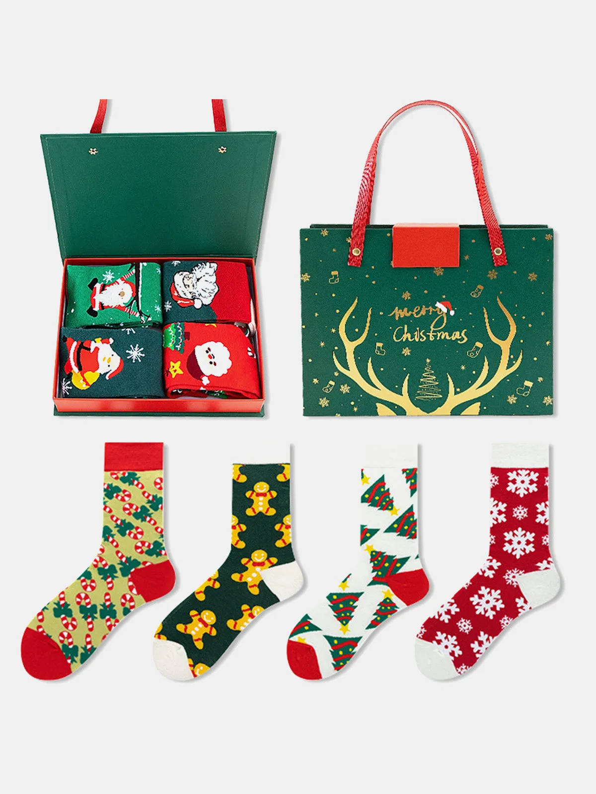 Christmas Socks Gift Set (4 Pairs) sold by Eleven Oasis product image thumbnail 5