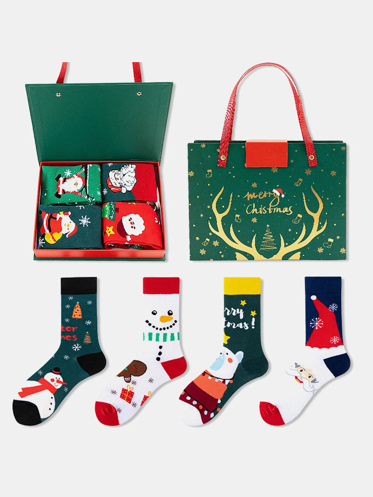 Christmas Socks Gift Set (4 Pairs) sold by Eleven Oasis product image thumbnail 2
