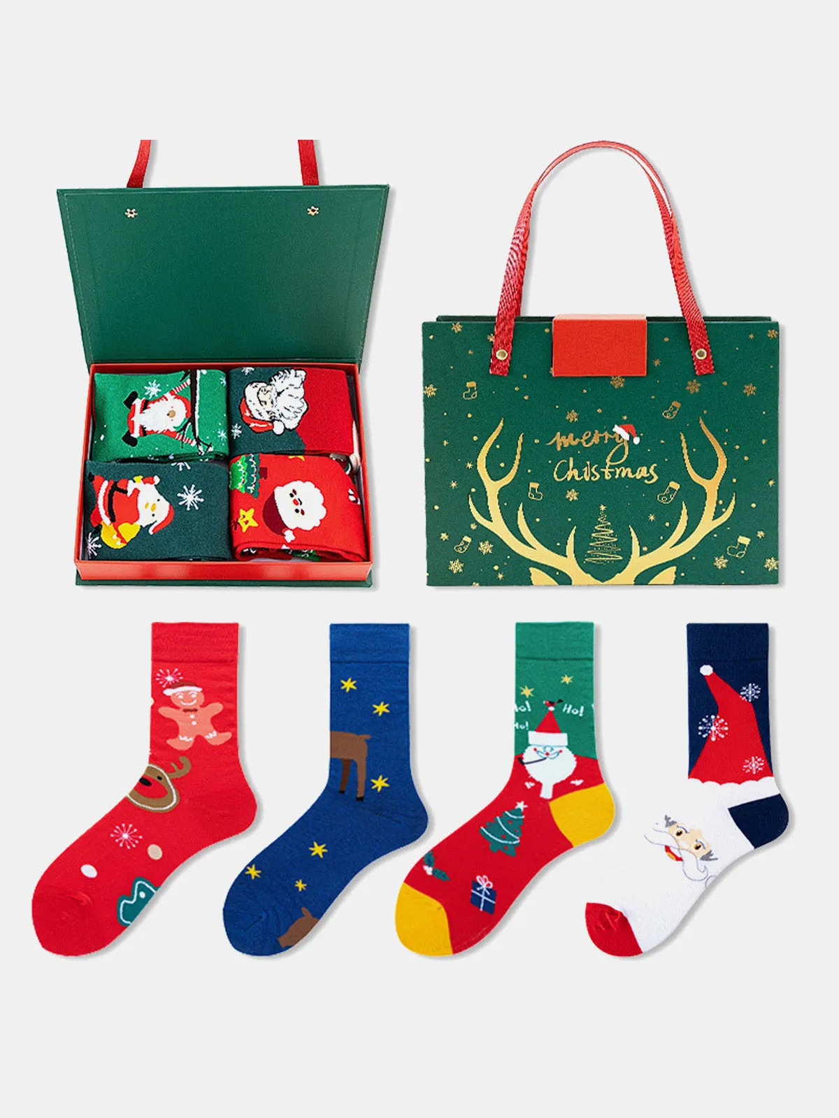 Christmas Socks Gift Set (4 Pairs) sold by Eleven Oasis product image thumbnail 3