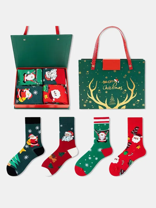 Christmas Socks Gift Set (4 Pairs) sold by Eleven Oasis