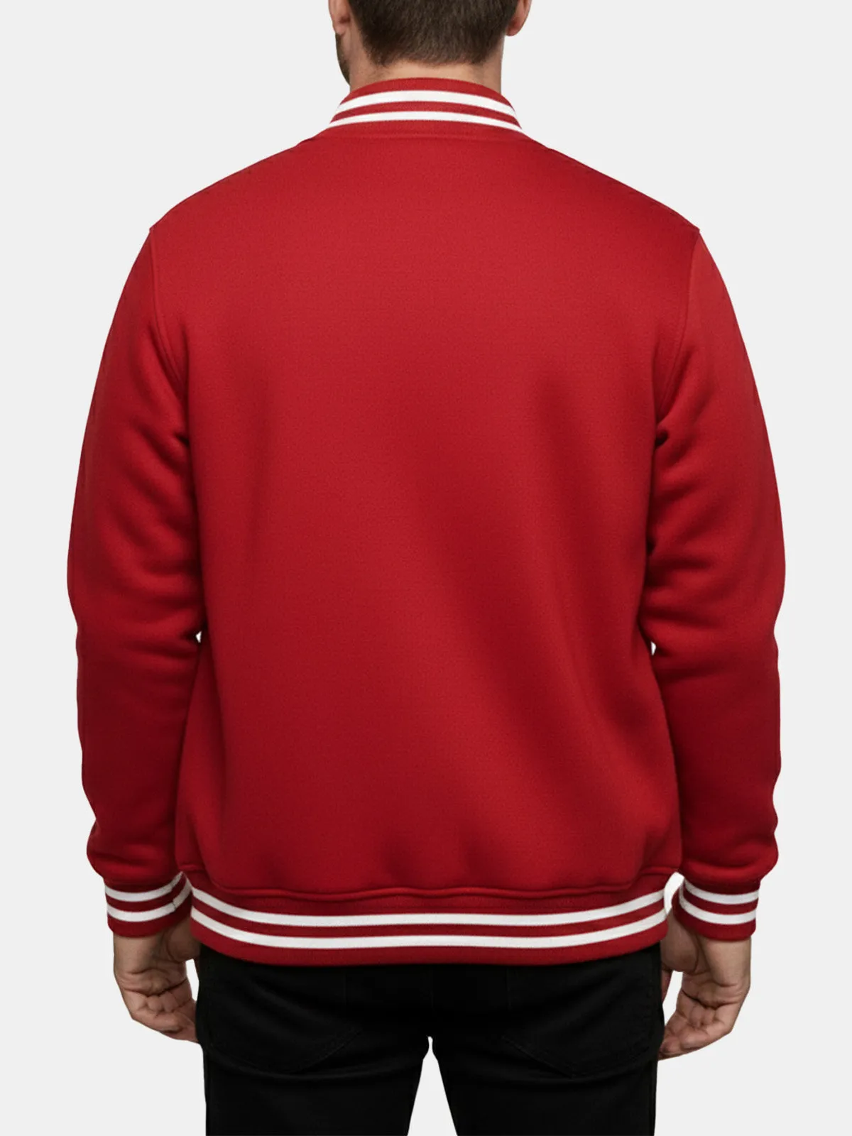 Men's Classic Varsity Bomber Jacket sold by Eleven Oasis product image thumbnail 4