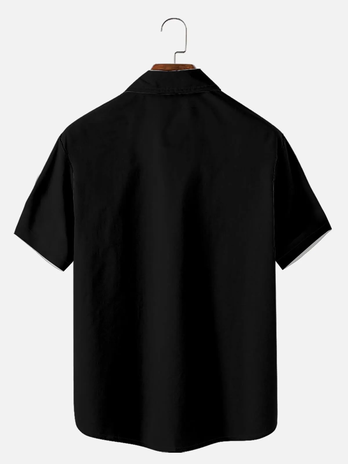 Men's Festive Mid-Century Santa Short Sleeve Shirt sold by Eleven Oasis product image thumbnail 3