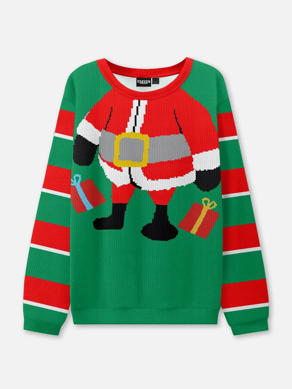 Funny Santa Suit Body Ugly Christmas Sweatshirt sold by Eleven Oasis