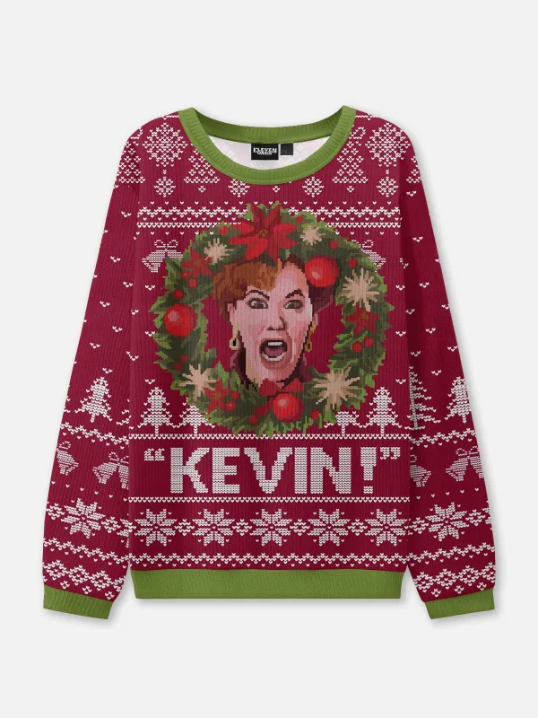 "KEVIN!" Mom Scream Home Alone Ugly Christmas Sweater sold by Eleven Oasis