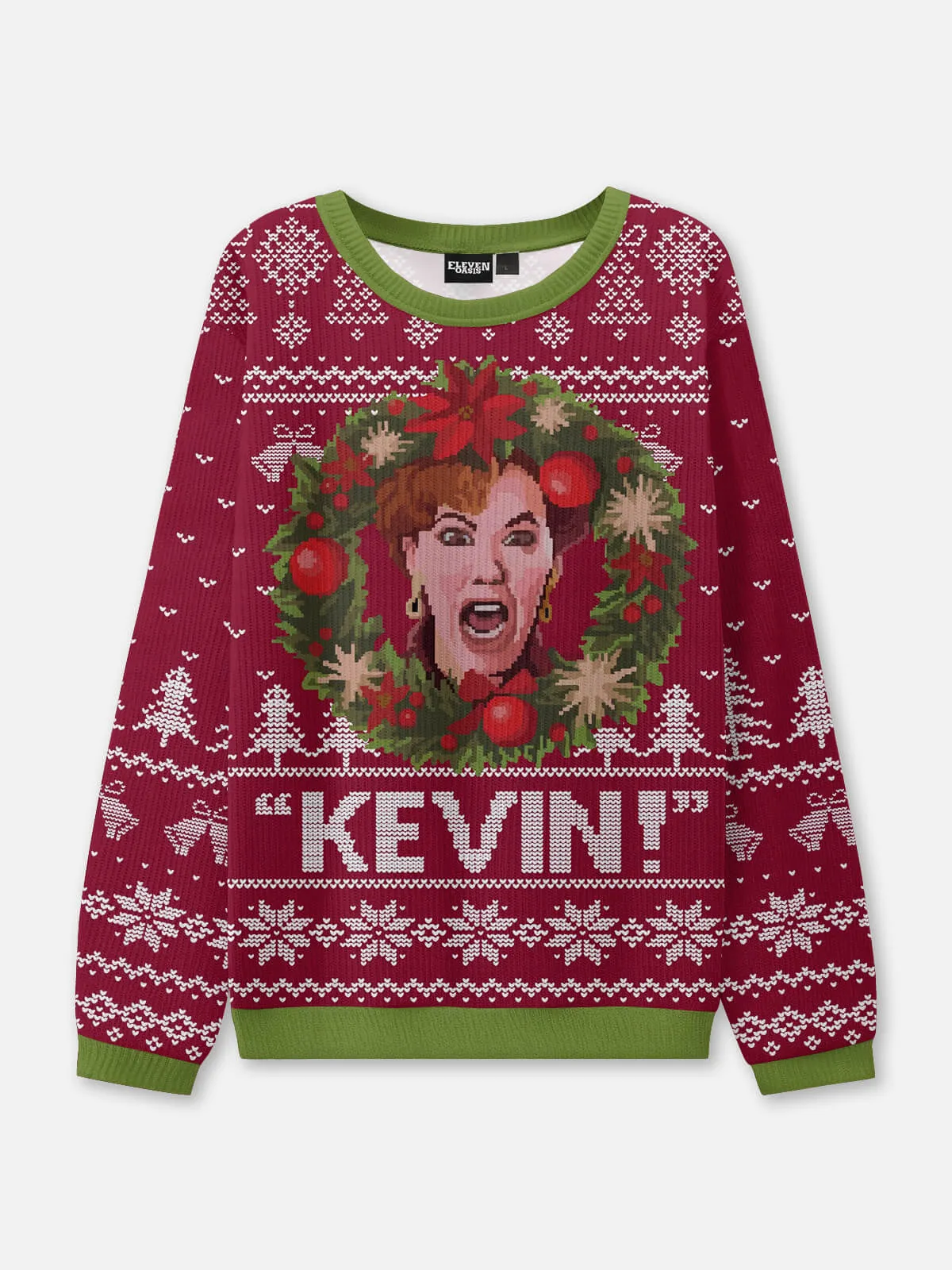 "KEVIN!" Mom Scream Home Alone Ugly Christmas Sweater sold by Eleven Oasis