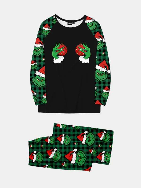 Grinch Ornament Hands Adult Humor Christmas Pajama Set made by Eleven Oasis