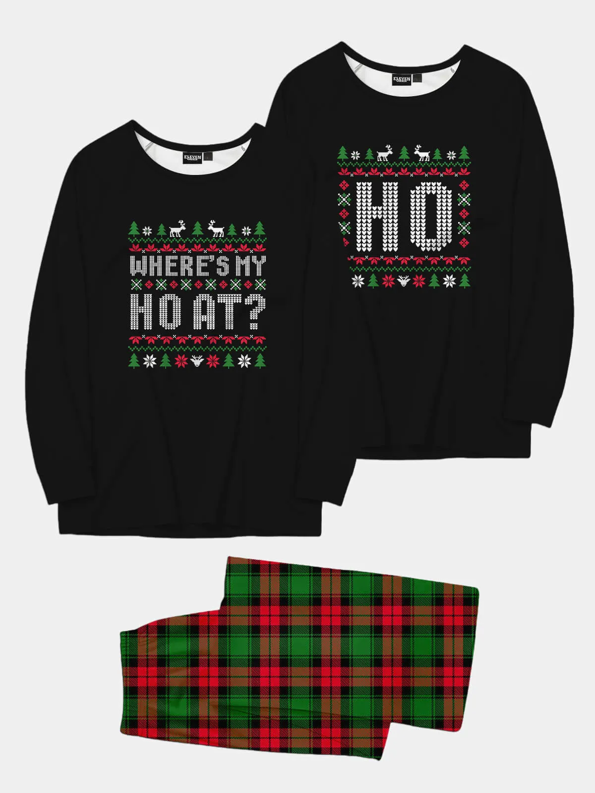 Where's My Ho At? / Ho Christmas Pajama Set (Sold Individually) sold by Eleven Oasis
