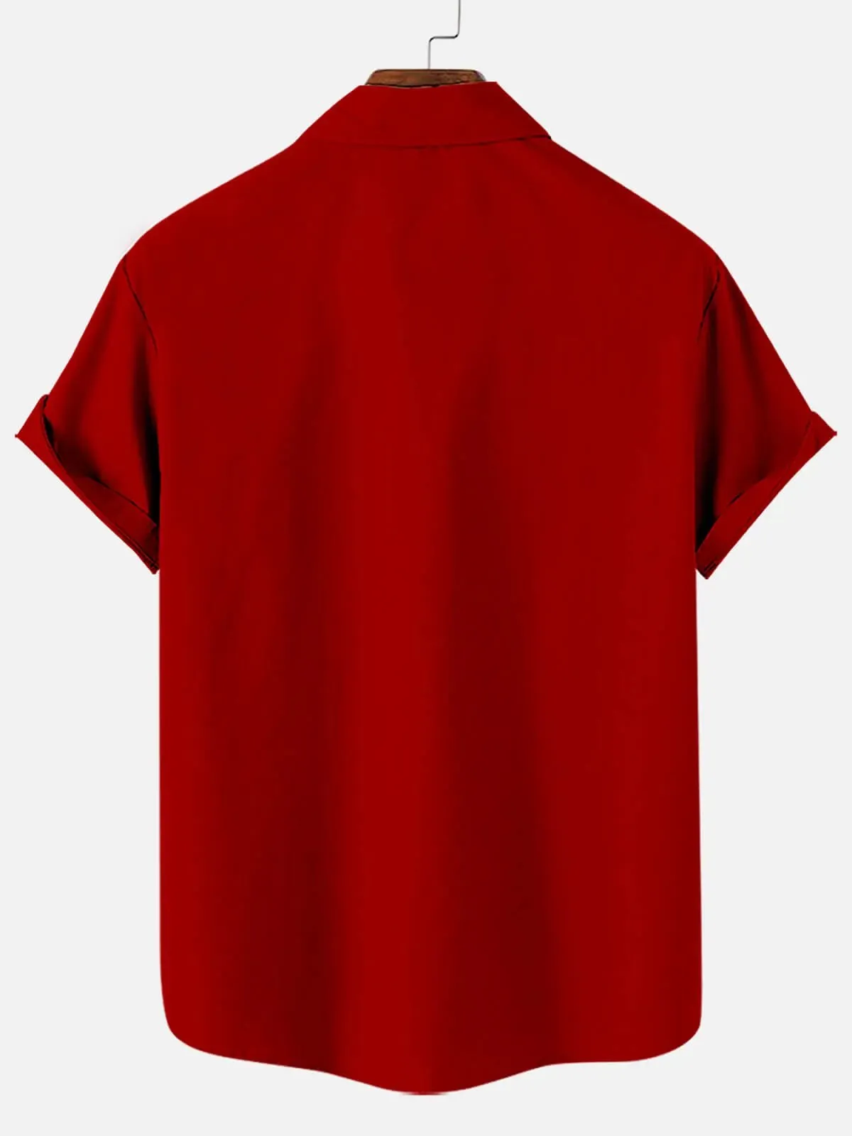 Men's Rock On Santa Merry Christmas Short Sleeve Shirt sold by Eleven Oasis product image thumbnail 2