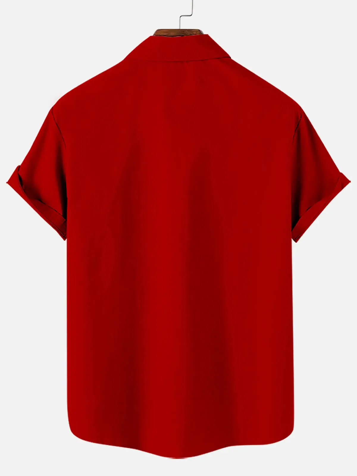 Christmas Grinch Striped Men's Short Sleeve Casual Shirt sold by Eleven Oasis product image thumbnail 2