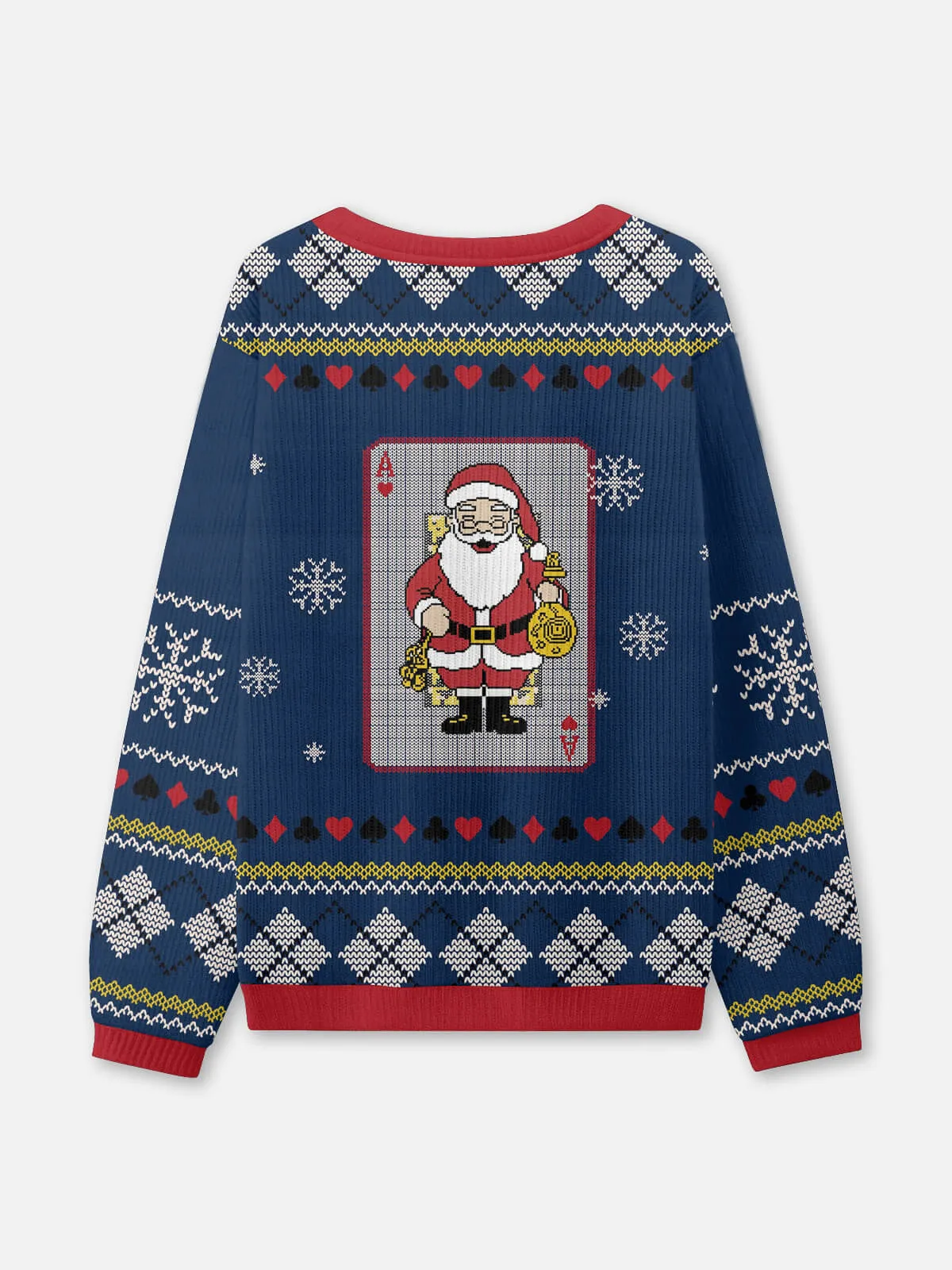Ace of Santa Ugly Christmas Sweatshirt sold by Eleven Oasis product image thumbnail 2