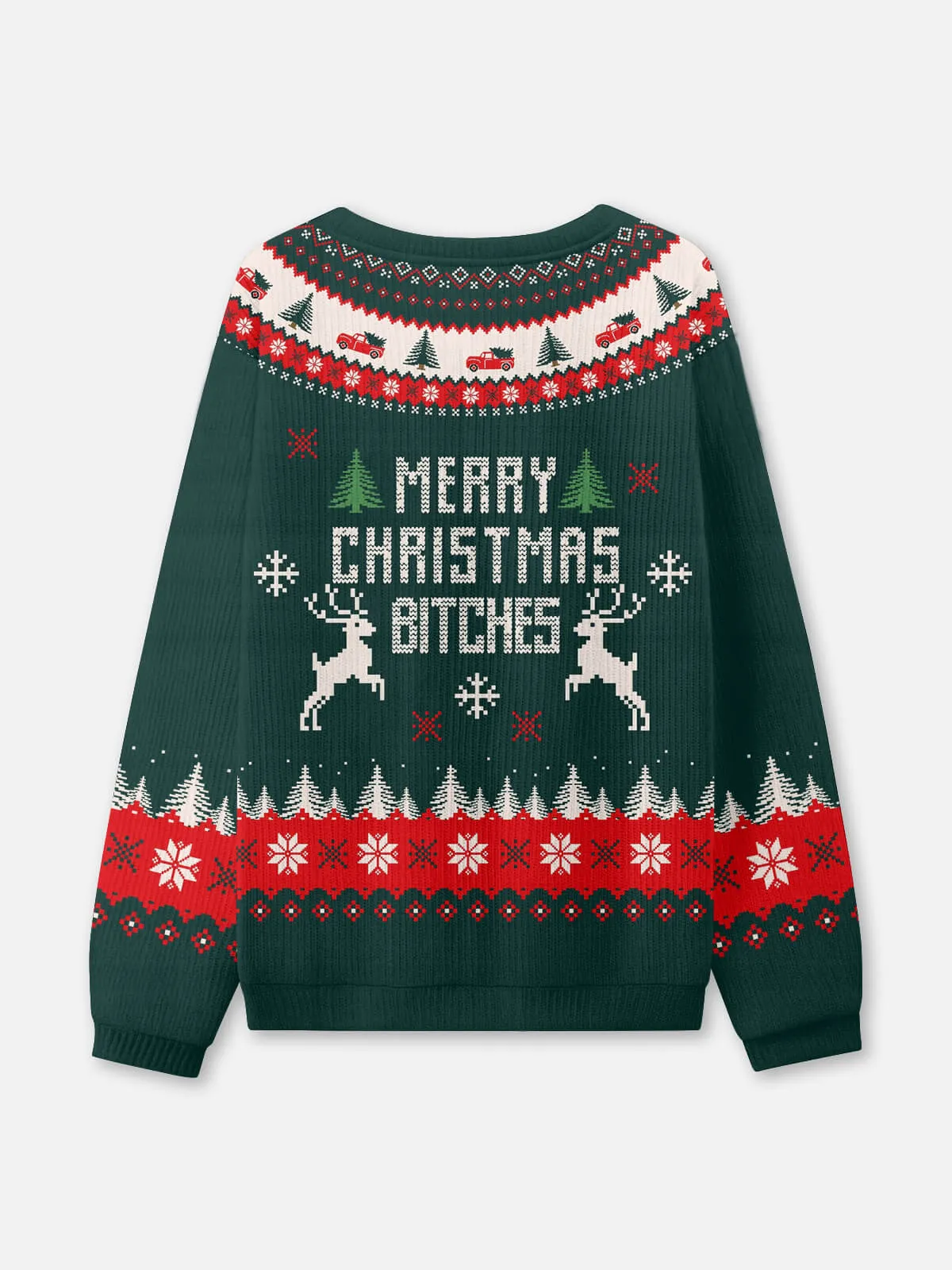 Merry Christmas Bitches Ugly Sweatshirt sold by Eleven Oasis product image thumbnail 2