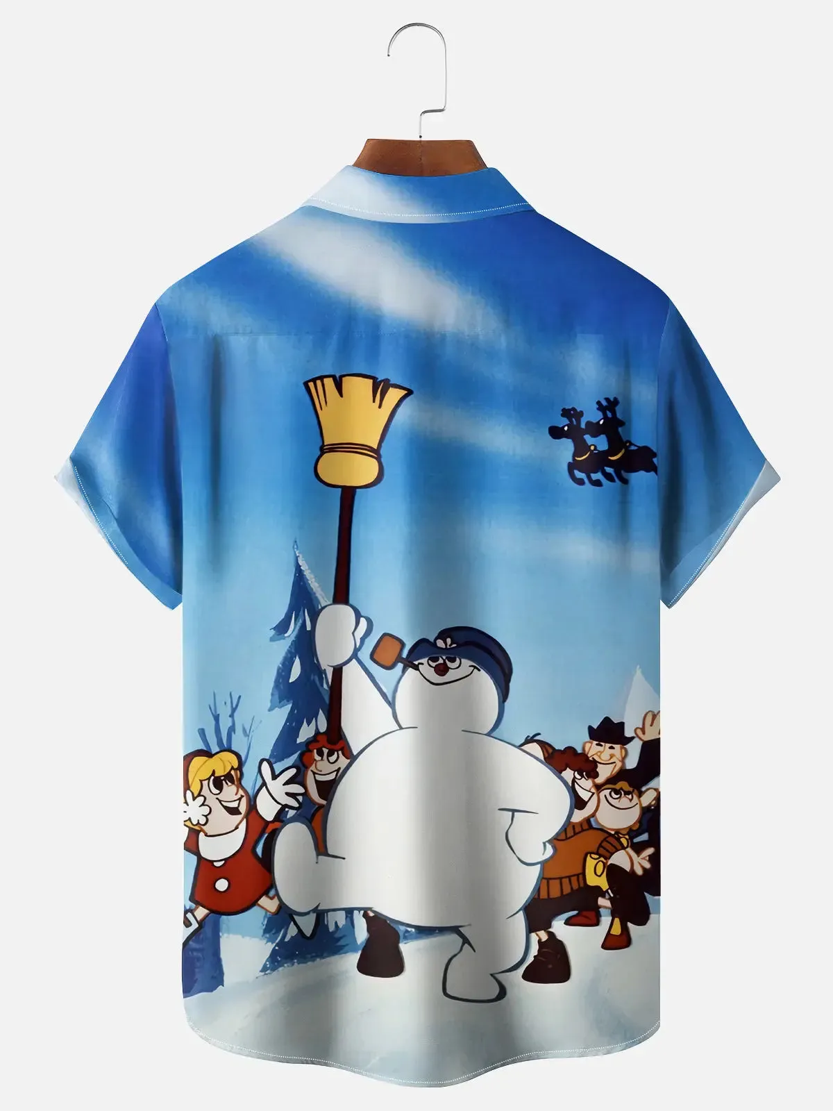 Men's Frosty Cheer Christmas Short Sleeve Shirt sold by Eleven Oasis product image thumbnail 2