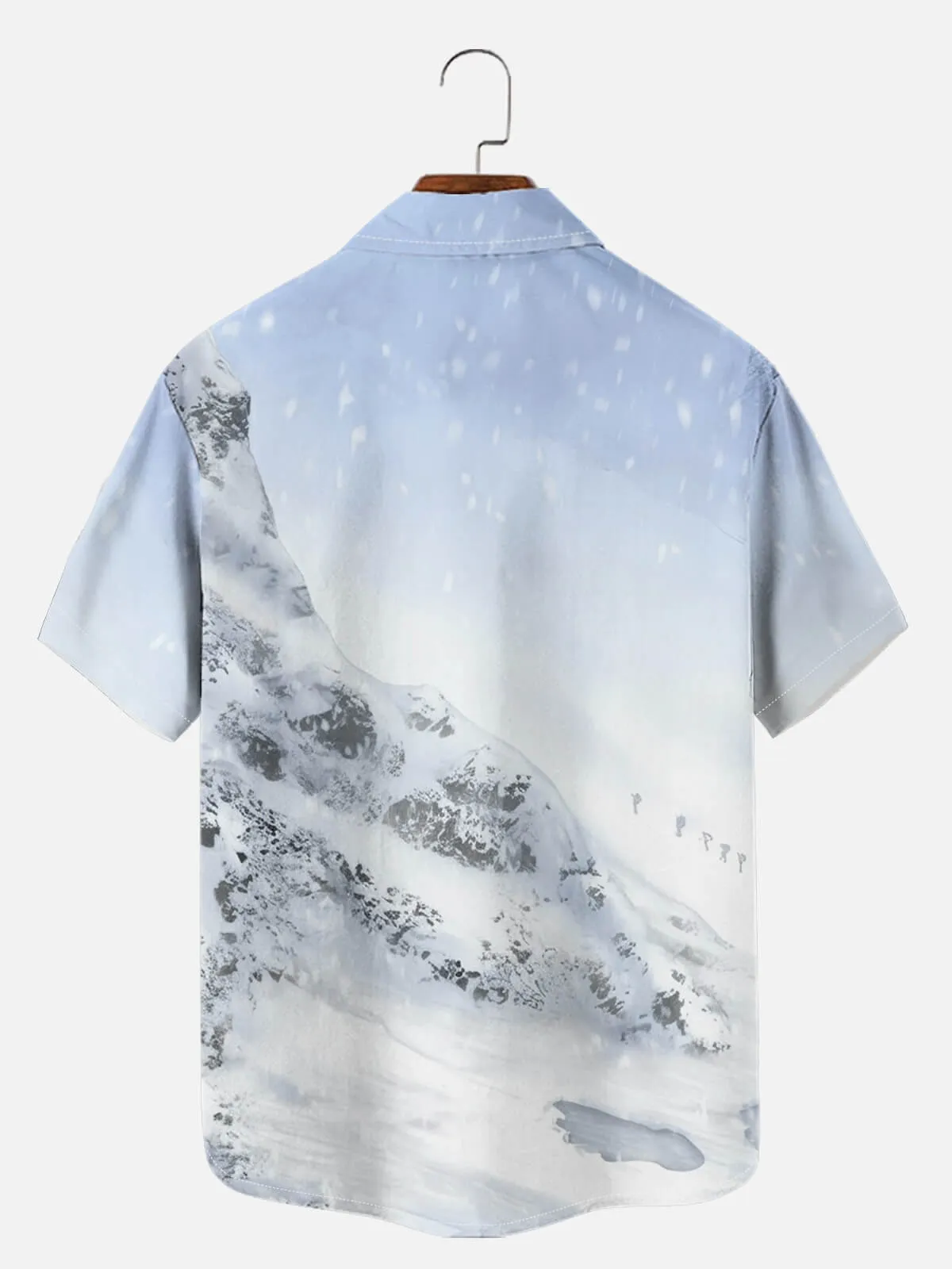 Men's Yeti Merry Christmas Short Sleeve Shirt sold by Eleven Oasis product image thumbnail 3