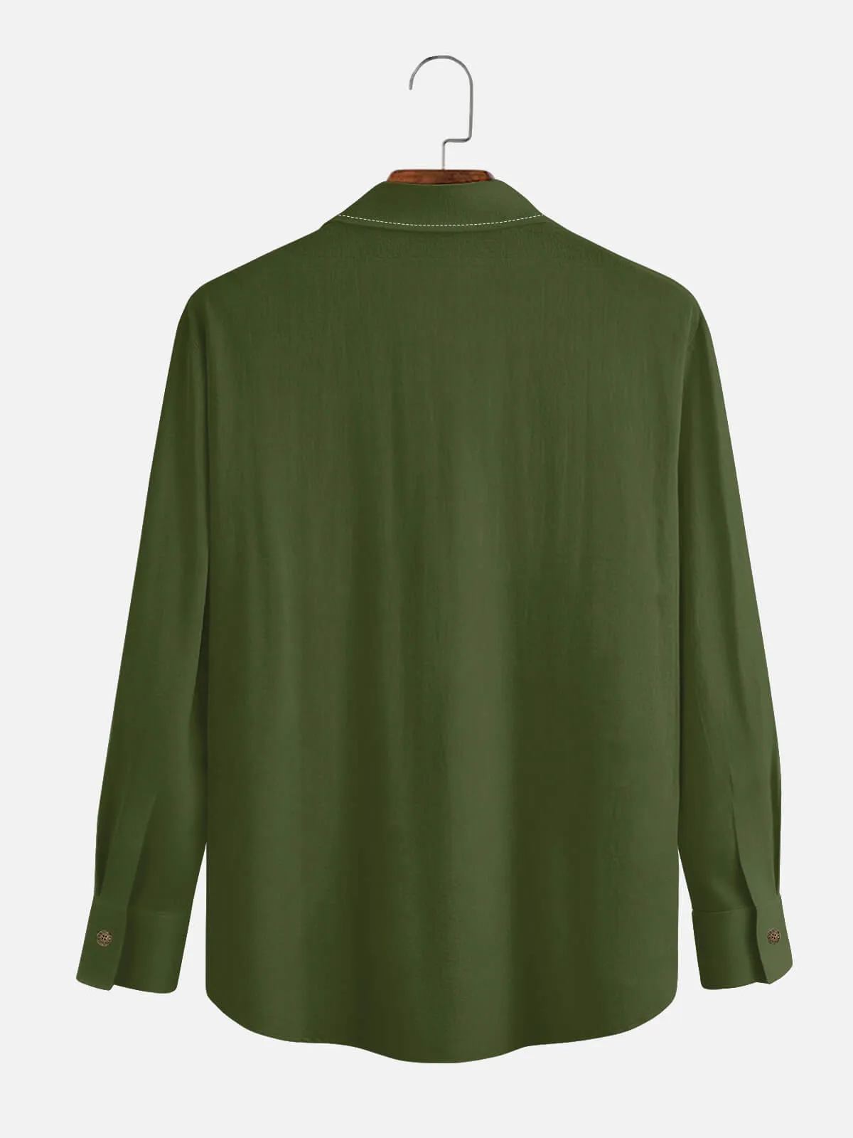 Men's Mid-Century Geometric Long Sleeve Shirt sold by Eleven Oasis product image thumbnail 4