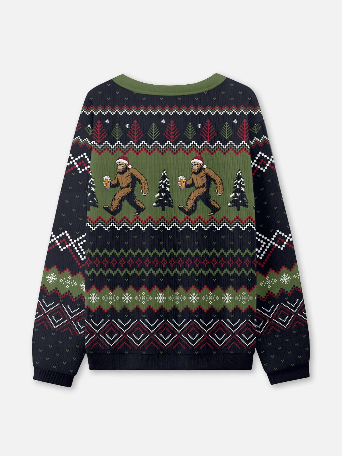 Bigfoot Beer Run Ugly Christmas Sweatshirt sold by Eleven Oasis product image thumbnail 2